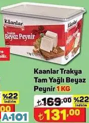 KAANLAR TRAKYA TAM YAĞLI BEYAZ PEYNİR 1KG